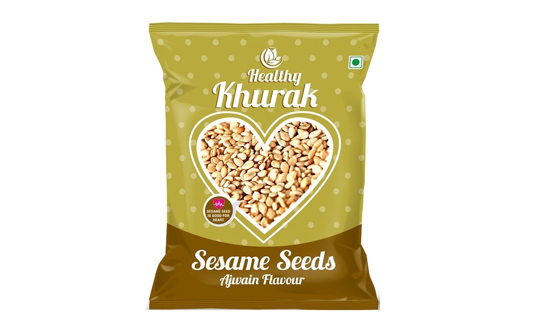 Healthy Khurak Sesame Seeds, Ajwain Flavor   Pack  400 grams